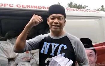 Ketua DPC Gerindra Pasbar Maryanto Berbagi dengan Ratusan Anak Yatim jelang Lebaran