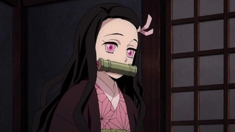 Nezuko dalam anime Demon Slayer.