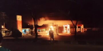 SPBU Indarung Terbakar