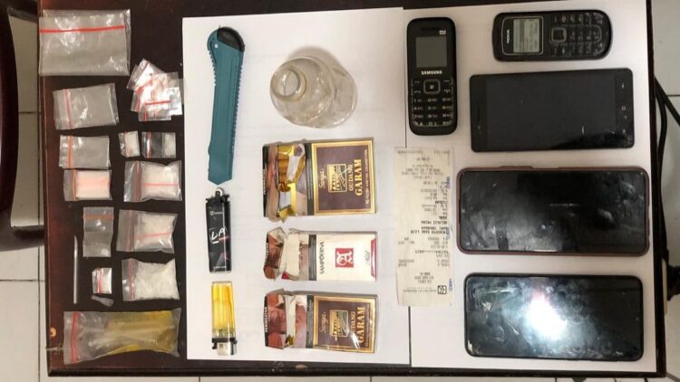 Barang bukti narkoba di Bungus Teluk Kabung.