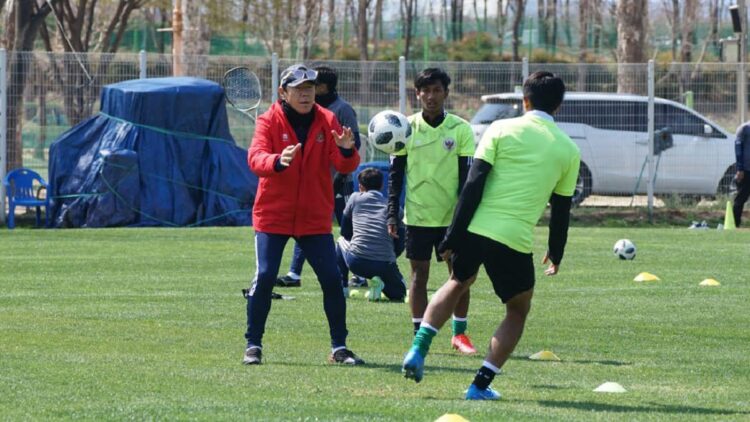 Latihan pemain Timnas U-19 di Korea.