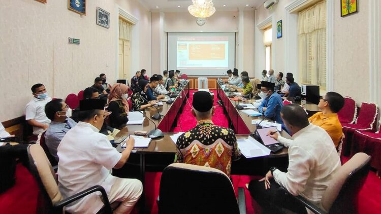 Rapat koordinasi mudik lebaran yang digelar Pemprov Sumbar.