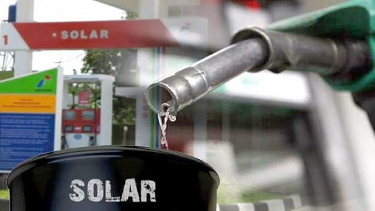 Ilustrasi solar subsidi. (net)