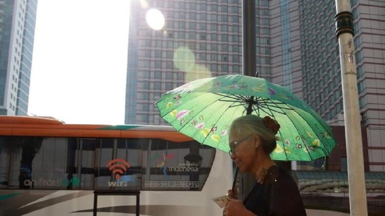 Ilustrasi cuaca panas di DKI Jakarta. (detik.com)