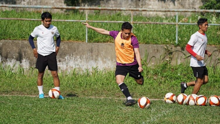 Egy Maulana Vikri saat latihan bersama Timnas U-23 di SEA Games.