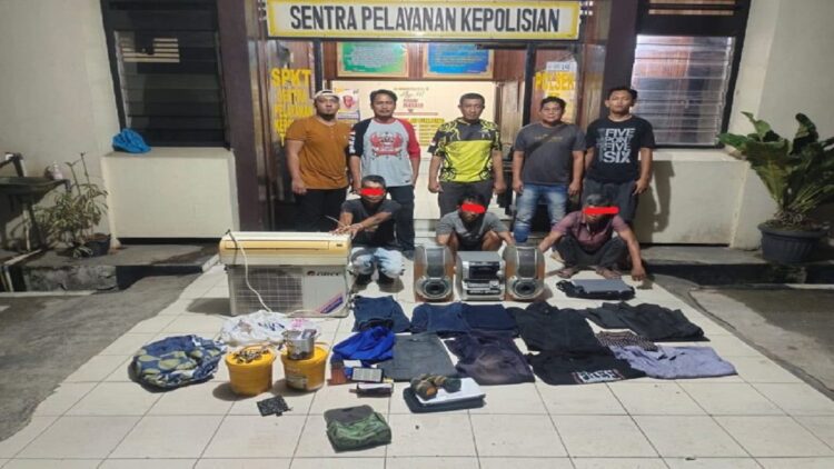 Polres Dharmasraya meringkus pelaku pencurian dengan modus kupak rumah. (IST)