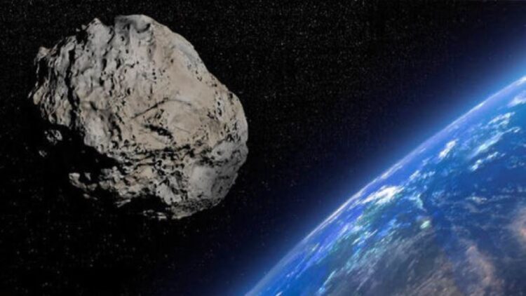Ilustrasi asteroid mendekati Bumi. (net)