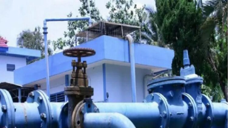 Ilustrasi - Pipa jaringan distribusi air PDAM.