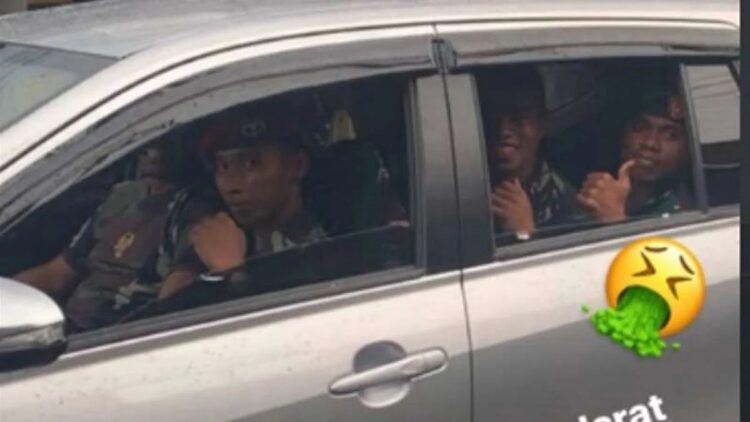 Oknum prajurit TNI AD diduga lakukan pelecehan terhadap perempuan. (Sumber : instagram)