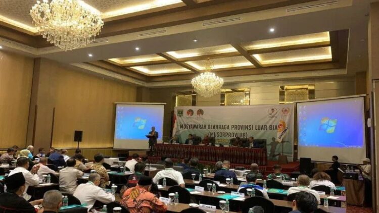 Terkait Pembinaan Prestasi Olahraga, KONI Sumbar Diminta Tak hanya Andalkan APBD 1 KONI Sumbar menggelar Musorprovlub untuk mencari Ketua Umum KONI Sumbar definitif pada Kamis (16/6/2022). (ANTARA)