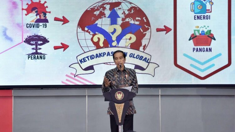 Presiden Jokowi: Gotong Royong Strategi Hadapi Kompetisi Global 1 Presiden Jokowi pada Pembukaan Rakernas II PDI Perjuangan, Selasa (21/06/2022), di Jakarta. (Foto: Humas Setkab/Jay)