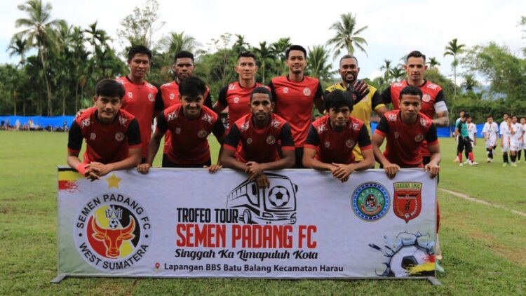 Semen Padang FC di laga ujicoba.