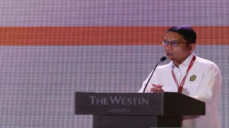 Direktur Jenderal Energi Baru Terbarukan dan Konservasi Energi Kementerian ESDM Dadan Kusdiana menerangkan tentang potensi energi terbarukan yang dimiliki oleh Indonesia dalam Festival Energi Terbarukan [RE]Spark 2022 di Jakarta, Kamis (2/6/2022). (ANTARA/Sugiharto purnama)