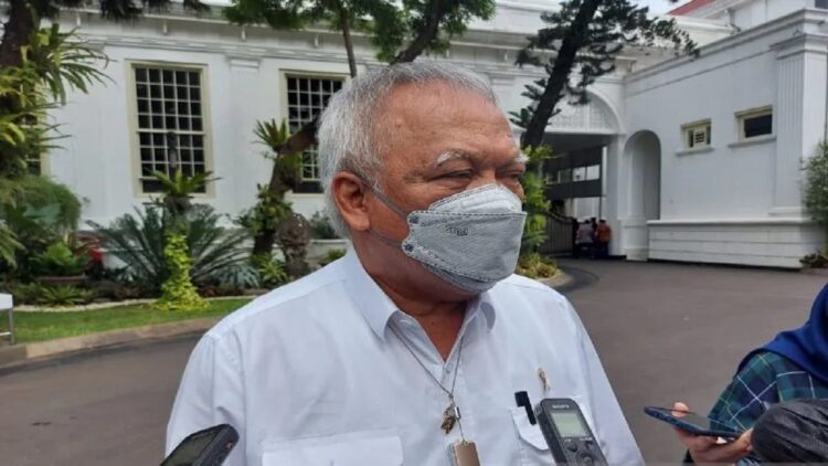 Usai jadi Polemik, Pemerintah Batalkan Kenaikan Tarif Masuk Candi Borobudur 1 Menteri Pekerjaan Umum dan Perumahan Rakyat (PUPR) Basuki Hadimuljono saat ditemui di kawasan Istana Kepresidenan Jakarta, Selasa (14/6/2022) (ANTARA/Mentari Dwi Gayati)