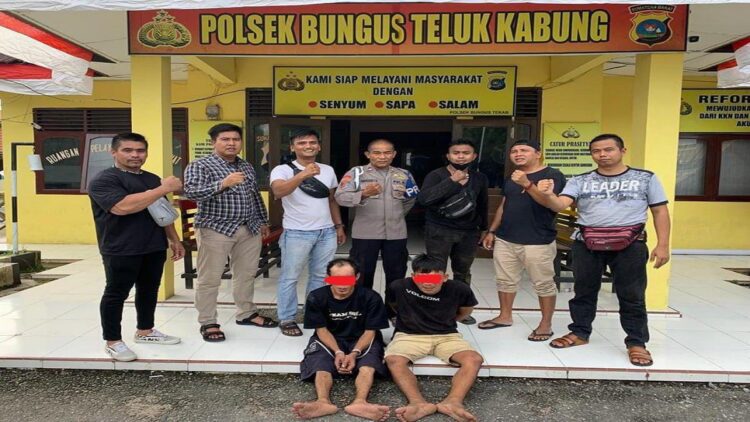 Dua pelaku penyalahgunaan narkoba diringkus polisi di Padang. (IST)