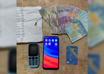 barang bukti pelaku togel di padang pariaman