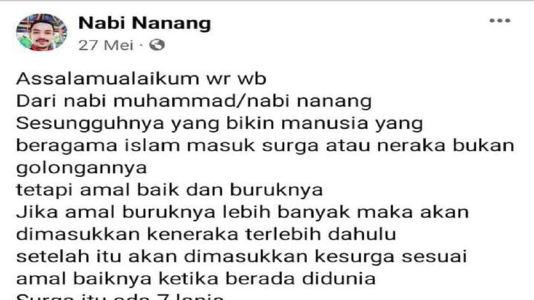 Pria mengaku nabi di Probolinggo (Foto: Tangkapan layar)