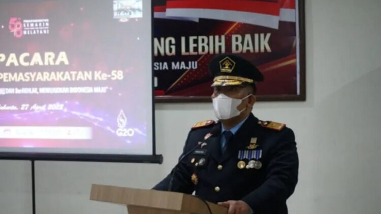 Kepala Kantor Wilayah Kementerian Hukum dan HAM Sumbar R Andika Dwi Prasetya. (ANTARA/Fathul Abdi)