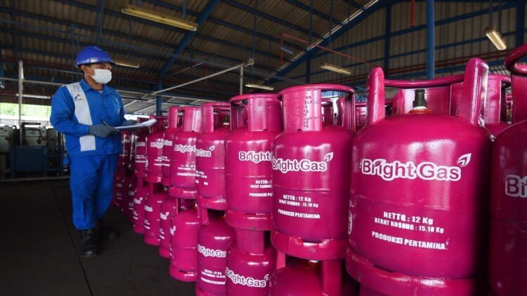 Ilustrasi Bright Gas isi 12 kg. (net)