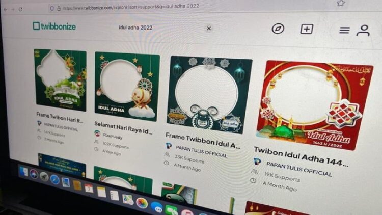 Link download Twibbon Iduladha 2022(KOMPAS.com/Zulfikar)