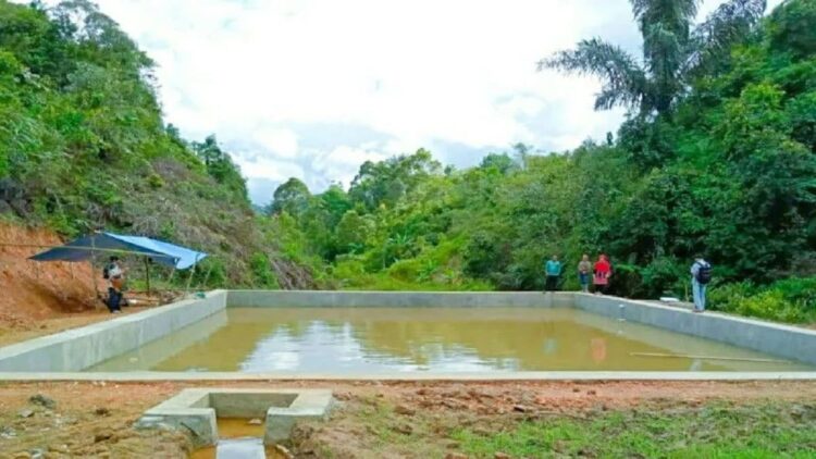 Kondisi embung yang telah dibangun Pemkab Agam (Antara/HO- Dok Kominfo Agam)