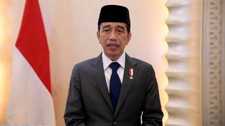 Presiden Jokowi saat menyampaikan dukacita atas wafatnya MenPAN-RB Tjahjo Kumolo pada Jumat (01/06/2022). (Foto: BPMI Setpres)