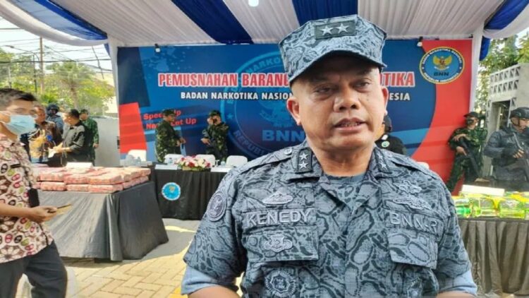 Deputi Pemberantasan BNN RI Irjen Pol Kenedy usai pemusnahan barang bukti narkoba di Gedung BNNP DKI Jakarta, Selasa (26/7/2022) ANTARA/Dokumentasi Pribadi.