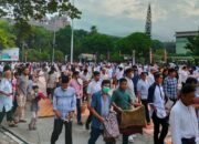 Meski Beda Hari, Perayaan Idul Adha di Plaza Semen Padang Tetap Meriah