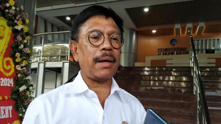 Akses Setengah Juta Akun dan Situs Judi Daring sudah Diputus Kominfo 1 Menteri Komunikasi dan Informatika Johnny Gerard Plate. (net)
