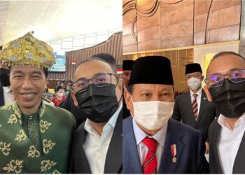 Andre Rosiade Unggah Foto Bersama Prabowo dan Jokowi di Momen HUT RI ke-77