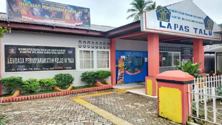 Lapas Talu Kabupaten Pasaman Barat, Sumbar.(Antara/Altas Maulana)