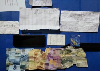 barang bukti dari bandar togel diamankan Polres Solok