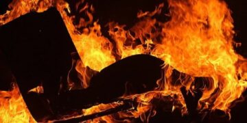 Ilustrasi pembakaran. (Pixabay)