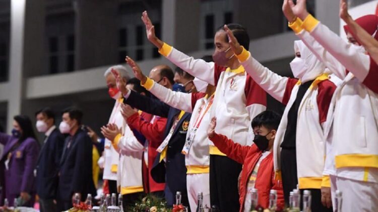 Presiden Jokowi resmi menutup ASEAN Para Games 2022. (Foto: Dok Setkab)
