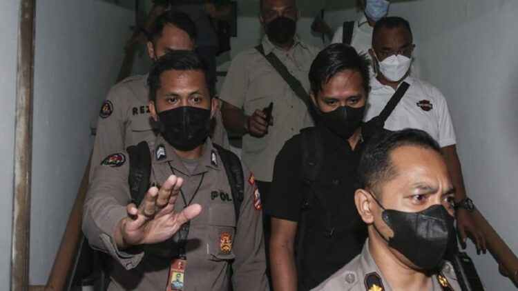 Bharada E (baju hitam). (Foto: Rifkianto Nugroho)