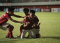 selebrasi pemain Timnas U-16 usai memastikan lolos ke final AFF U-16