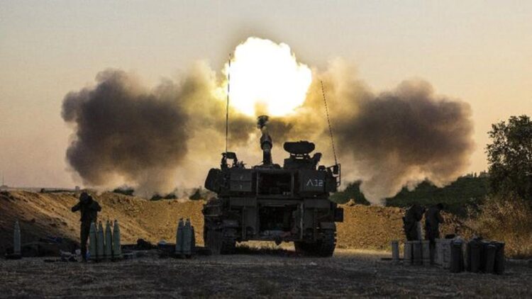 Ilustrasi pertempuran antara Israel dengan Hamas. (net)