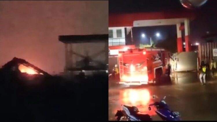 Kebakaran tangki BBM milik Pertamina di terminal Balongan. (Instagram/@indramayuterkini)