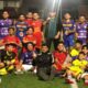 Braditi Moulevey bersama para pemain dari Minang Squad FC