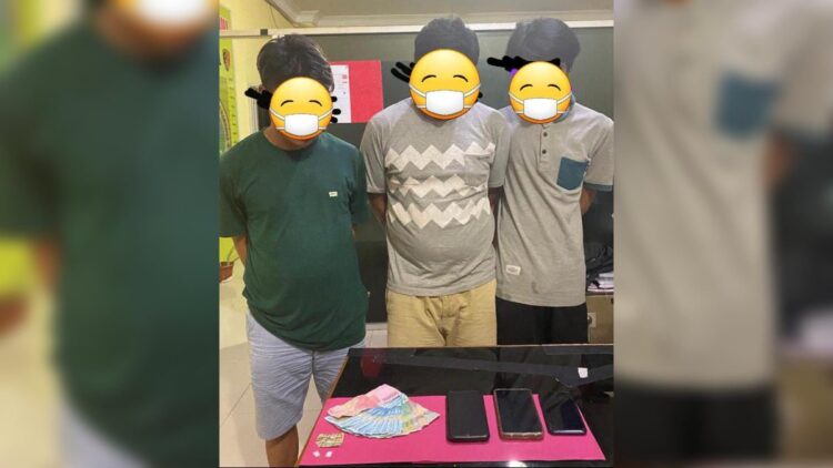 Polres Pessel menangkap tiga orang pelaku narkoba. (IST)