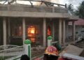 Masjid terbakar di Padang