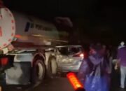 Tabrakan Beruntun di Sitinjau Lauik, Truk Pertamina Seruduk Tiga Kendaraan