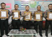 Ungkap Kasus Judi, 6 PJR Ditlantas Polda Sumbar Diganjar Penghargaan