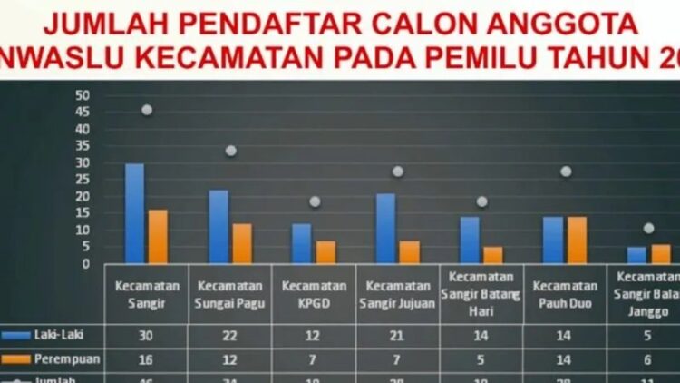 Ilustrasi - Label jumlah pendaftar calon Panwascam di Kabupaten Solok Selatan, Sumatera Barat. (ANTARA/HO-Bawaslu Solok Selatan)