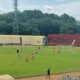 Laga fun football yang digelar di GHAS, meskipun dalam kesepakatannya tak boleh.