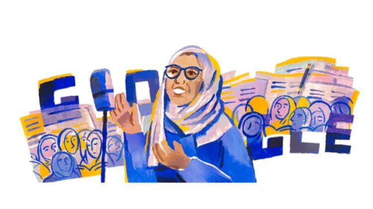 Google Doodle Hari Ini Tampilkan Pahlawan Nasional dari Sumbar Rasuna Said 1 Google Doodle hari ini yang menampilkan Rasuna Said, tokoh pahlawan nasional Indonesia. (ANTARA/HO/Google)