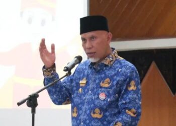 Serapan ABPD Rendah, Gubernur Mahyeldi akan Evaluasi Pejabat 7 Gubernur Sumbar Mahyeldi. (dok. Radarsumbar)