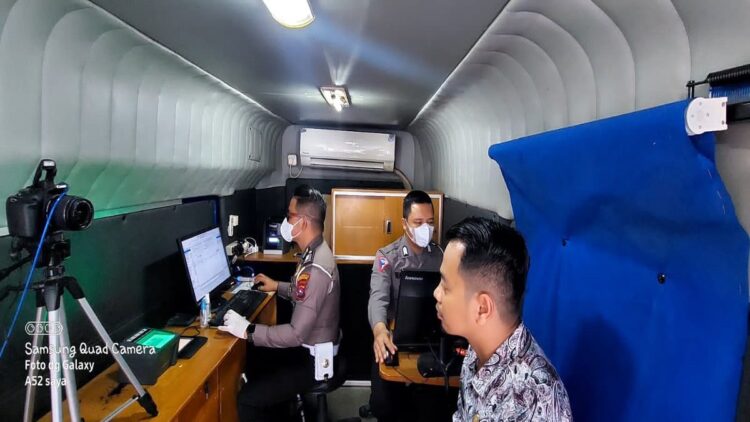 Layanan SIM keliling Polresta Padang. (IST)