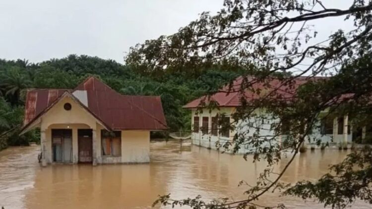 Banjir Rendam Aceh Timur, 2.436 Warga Mengungsi 1 Banjir yang merendam rumah warga di Kabupaten Aceh Timur, Provinsi Aceh, Sabtu (8/10/2022). (ANTARA/HO-BPBD Aceh Timur)