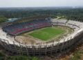 Ratusan miliar uang APBD Sumbar sudah habis namun pembangunan Stadion Utama Sumbar di Sikabu, Lubukalung, Kabupaten Padangpariaman juga belum tuntas. (IST)